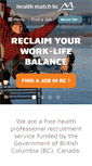 Mobile Screenshot of healthmatchbc.org